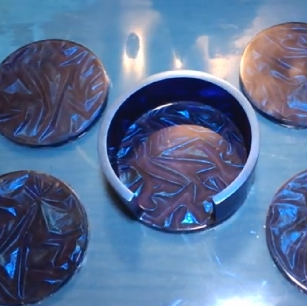 Resin coasters set